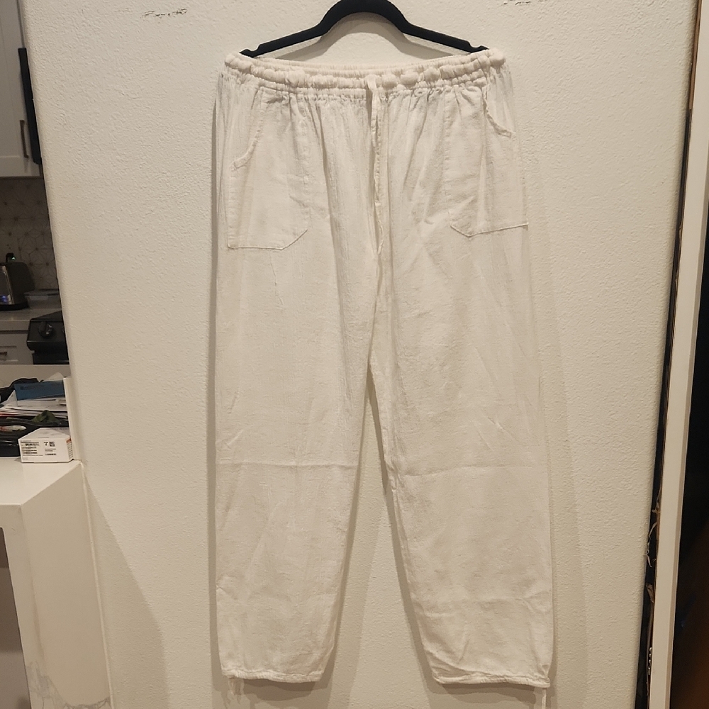 White Women's Cover Up Pants